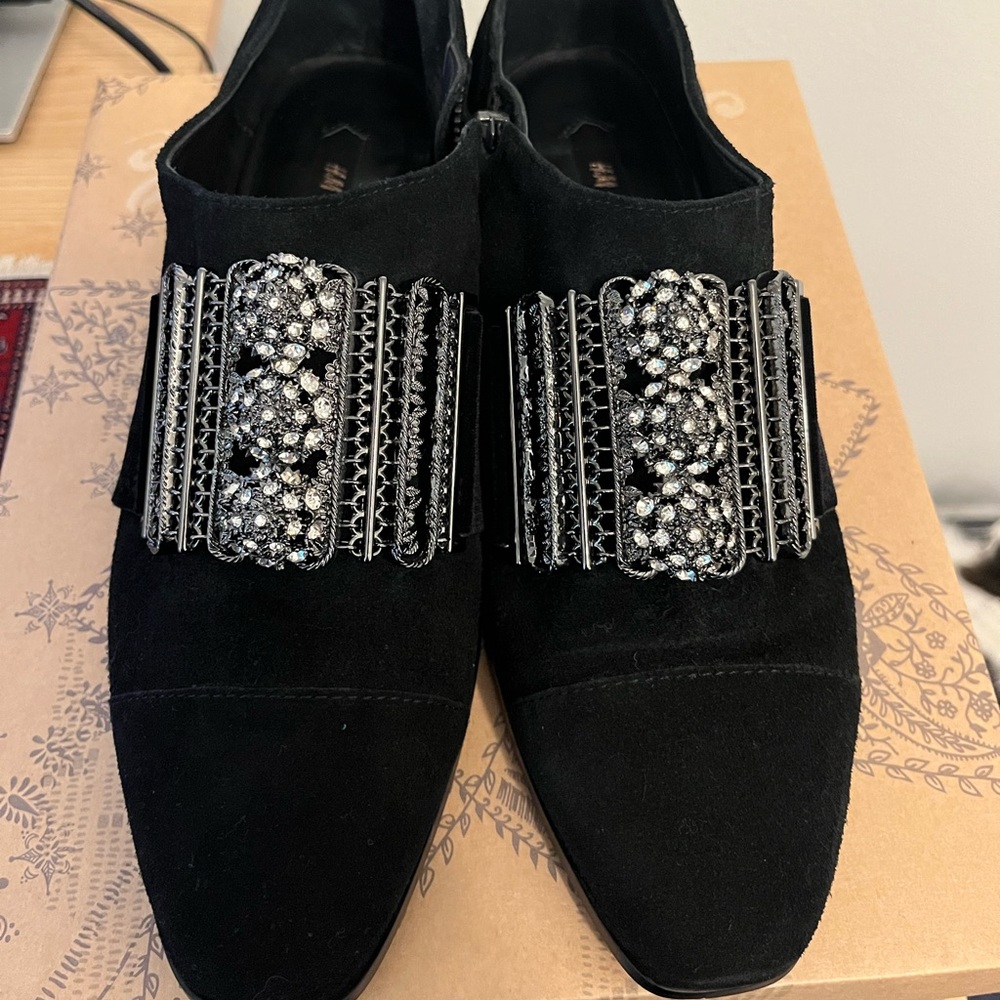 H&M designer, leather shoes